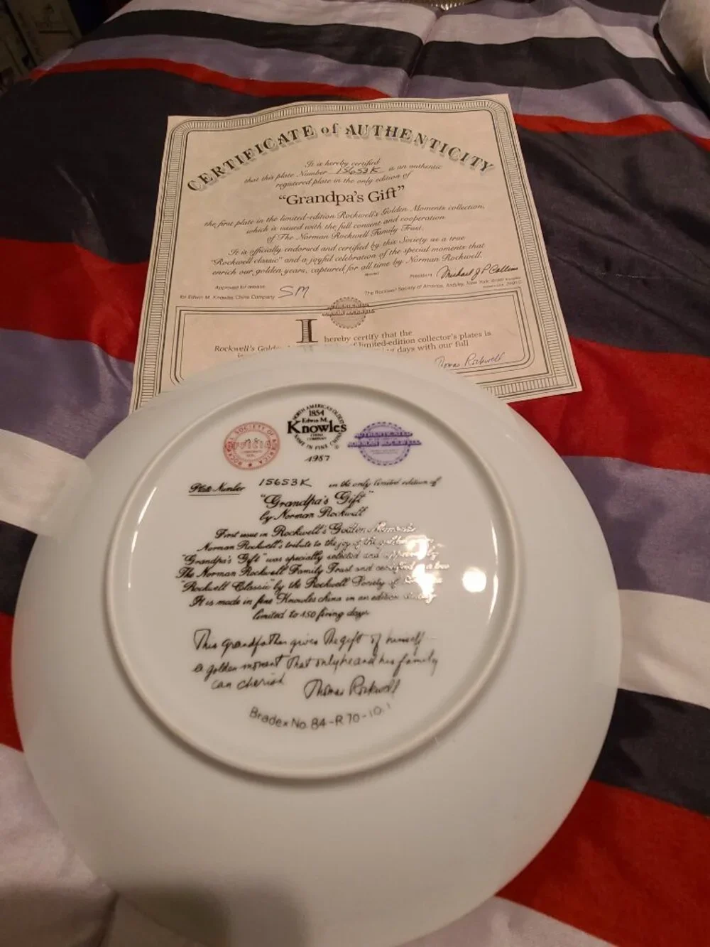 Collectible Plate For Sale today offers Accepted